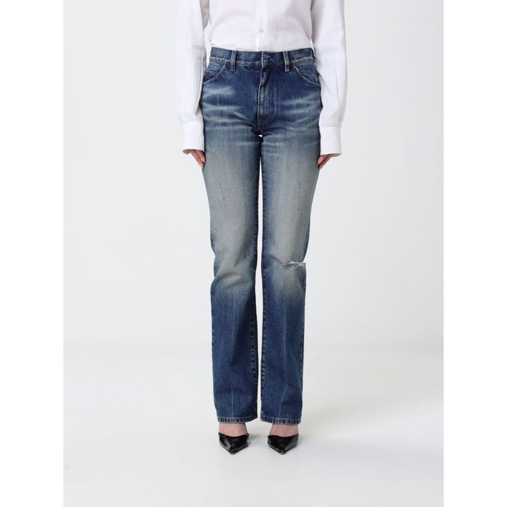 Mm6 Maison Margiela Women Slim Fit Denim Jeans Mm6 Maison Margiela